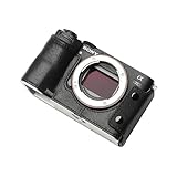 QIYAONUO SONY A7CR A7C2 用 ボディーハーフケース ボディケース バッテリーの交換でき 三脚ネジ穴付き カメラケース (ブラック)