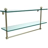Allied Brass 22" Double Shelf w/Towel Bar Satin Brass [並行輸入品]