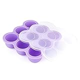 NNROOM ベビーフードコンテナ 離乳食保存容器 ３段９個 シリコントレー フリージング 製氷皿 フタ付き 冷凍 小分け