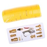 F Fityle エアブローガンキット　エアダスター　ノズル　チューブ　1/4 インチ　エアコンプレッサーダスター　