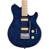 Sterling By Musicman SUB AXIS FLAME TOP AX3FM Neptune Blue エレキギター