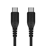 オウルテック 超タフ Type-Cケーブル 2m 断線に強い PD60W 急速充電 データ転送 480Mbps USB-C やわらか ケーブルバンド付き 耐屈曲10万回以上 Type-C to Type-Cケーブル ブラック OWL-CBA4CC20-BK