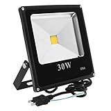 Meikee 30w LED投光器 75w高圧ナトリウムランプの代替品 電球色 3000K IP66防水仕様 投光機 フラッドライト 看板灯 作業灯 省エネ