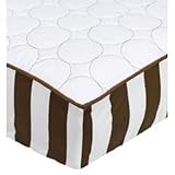 Quilted Circles Pink/Choc Changing Pad Cover by Bacati