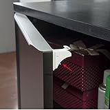 nattork引き出しロックベビー安全Invisible with 3 M粘着テープ – Cleanと便利な – 4パック ホワイト 4328274190