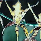 Spider Orchid Flowerセラミック壁アートタイル4 x 4