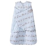 HALO SleepSack 100% Cotton Swaddle, Blue Jungle Line, Small by Halo