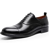 [フォクスセンス] ビジネスシューズ 本革 ストレートチップ 革靴 紳士靴 メンズ ドレスシューズ グッドイヤー製法 ブラック 28.5CM