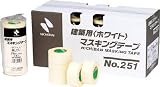 [4306490]ニチバン　建築用マスキングテープ２５１Ｈ（１パック４巻入り） 251H30