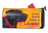 MailWrapsブラックラボ犬磁気メールボックスカバー