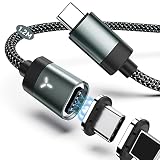マグネット-充電ケーブル for iphone16 充電ケーブル 1.2m TYPE-C/TYPE-L i製品 [60W/27W PD対応] 3A急速充電 データ転送 防塵磁石 led通電指示 i製品/設備対応 for iPhone 15/MacB00k Pro/Air/i-Pad/phone 2in1の充電コード多設備対応 (1.2M)