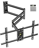 FORGING MOUNT 180度回転壁掛けテレビ金具 32～75インチ対応｜コーナーTV壁掛け金具｜横縦回転機能あり｜耐荷重：50kg｜83.82cmアーム｜上下・左右・水平・前後調節｜VESA規格600×400mm ゲーミング利用/商業施設可