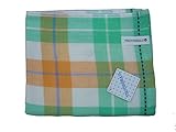 日繊商工 TROUSSEAU アップチェック フェイスタオル グリーン QLT-4029