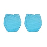 110㎝　3層トレーニングパンツ　2枚組　大きいサイズ (ターコイズ)