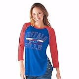 NFL Women 's Hangtimeアンティークロゴ3 / 4スリーブTee ( XXL , Buffalo Bills )