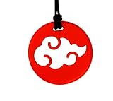 Stimtastic Chewable Silicone 2-Tone Cloud Pendant Nontoxic BPA and Phthalate Free, Crimson/White by 