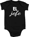El Jefe Boss Spanish Funny Baby OnepieceボディスーツユニセックスギフトRegaloブラックW /ホワイト カラー: ブラック