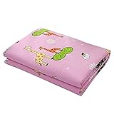 ✅ Jolieer 防水汗取り 敷きパッド おねしょ シーツ ベビーベッド 布団 Waterproof sheets サイズ 79×116cm (キリンさん)