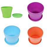 Perfk 花プランター　クラウンフラワーポット　ガーデン装飾プランター　デスク収納ボックス