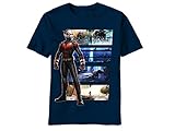 Marvel comic heroes (アントマン – ムービー/ Cinema )加工、洗濯機洗い100 %コットン大人用半袖Tシャツ(カラーネイビー) ( Includesギフトボックス) M 