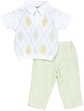 ブティックコレクションBaby Boys ' 2 Pieceセット(ベビー) – ブルー/ホワイト カラー: グリーン