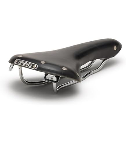 Amazon | BROOKS レザーサドル 細身で美しいクロムメッキレール