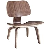 LexMod Fathom Plywood Lounge Chair in Walnut [並行輸入品]