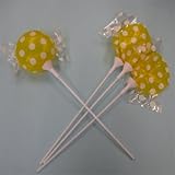 フルーツキャンディーミニ スティックバルーン・10本セット （レモン）