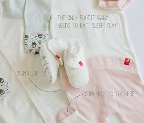 Goumi'all, Smart Adjustable Footie Baby Pajamas Made with Soft, Organic Material - Waddle (Mint), 9-12 Months Goumi'all, Smart Adjustable Footie Baby Pajamas Made with Soft, Organic Material - Waddle (Mint), 9-12 Months