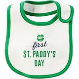 カーターズ Carter's/ マイファーストSt.Paddy'sデイティシングビブ ホワイト 小物よだれかけ One Size【並行輸入】