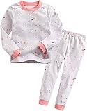 [Vaenait Baby]キッズ子供ベビー服綿100％ルームウェア長袖パジャマ寝間着上下セット Painting Pink S