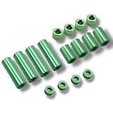 TAGATORON（タガトロン）アルミスペーサーセット（12mm/6mm/3mm/1.5mm 各4個入） (グリーン)