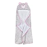Just Born Just Bath Welcome to the Circus Hooded Bath Wrap, Pink Leopard/Grey/White by Just Born [並行