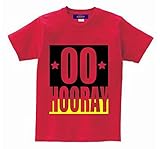 HOORAY(フーレイ) Tシャツ ダンサーがデザインした ブランド Tシャツ L レッド