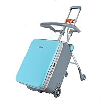 本日値下げ！【子供が乗れるキャリーケース】キッズトラベル スーツケース（ブルー） キッズトラベル 子供が乗れるスーツケース キャリーケース 子供