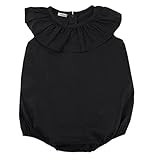 StylesILove幼児用ベビーガールズカジュアルruffle-neck Sleeveless Romper Playsuit カラー: ブラック