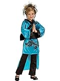 Girl's Teal Dragon Kimono Costume [並行輸入品]