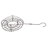 Fenteer 園芸　フラワースタンド　多肉植物　ホルダー　吊り下げ式　鉄ワイヤー　2種類　花輪　フレーム　屋外　インテリア - タイプ2