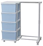 カラーシーズユニット４段ハンガー付き (ＷＨブルー)