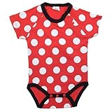 《ドット/レッド＆ホワイト》ベイビーロンパース ベビー/赤ちゃん服通販 /【80cm】