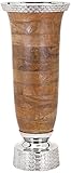 IMAX 71784 Large Mango Wood Vase, Natural [並行輸入品]