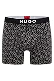 [HUGO] [ヒューゴ] 2パック スタックロゴモチーフ ストレッチコットン ボクサーパンツ メンズ S グレー