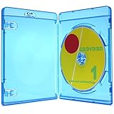 ブルーレイケース 1枚収納 クリアブルー3個 13mm厚 Blu-rayDiscロゴ有 オーバルマルチメディア