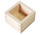 池川木材 升 桧 一合 日本製 ナチュラル 約8.5×8.5×5.5cm