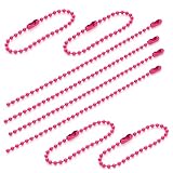 Pstyle. ボールチェーン キーホルダー アクセサリー 2.3mm 100個セット PST-127 (ライトレッド)