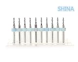 SHINA エンドミル　CNCドリル 新品　10x 2.0mm カーバイドPCBドレメルジュエリー　CNCドリルビット「ZT2.0」　収納便利