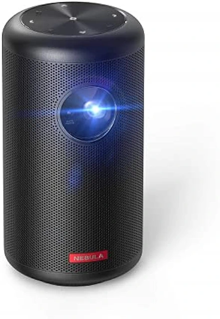 Anker Nebula Capsule II（Android TV搭載 モバイル プロジェクター）【小型 プロジェクター / 200ANSI ルーメン / オートフォーカス機能 / 8W スピーカー / DLP搭載 / 5000種類以上のアプリケーション / ホームシアター】