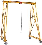 TRUSCO スーパー ポータブル門型クレーン(揚程:3m)1ton PMC1000