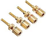 SAEC SUPRAシリーズ 高級スピーカー用ターミネーター バナナ端子 4個1組 SUPRA-CC-BANANA-2PR