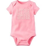 Carter's(カーターズ) リトルシスターネオンコレクティブルボディスーツ ピンク ロンパース半袖 18ヶ月【並行輸入】